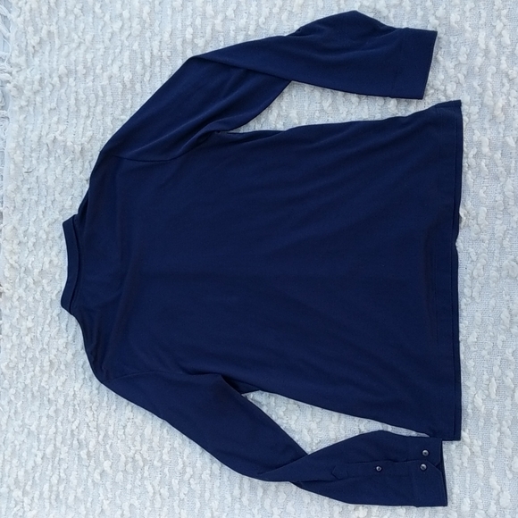 David Donahue Long Sleeve Knit Straight Hem Shirt - Picture 9 of 11